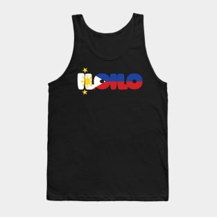 Iloilo Philippines Filippino Flag Typography Tank Top